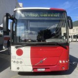 Les Transports publics fribourgeois sont venus prêter main-forte au canton. Ici, un de leurs bus fait la navette entre Sierre et Viège.